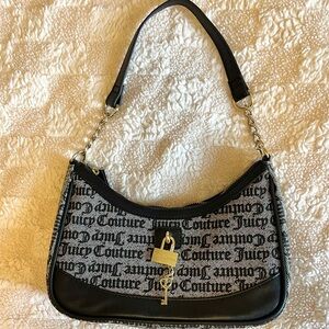 New Juicy Couture Black + Gray Purse